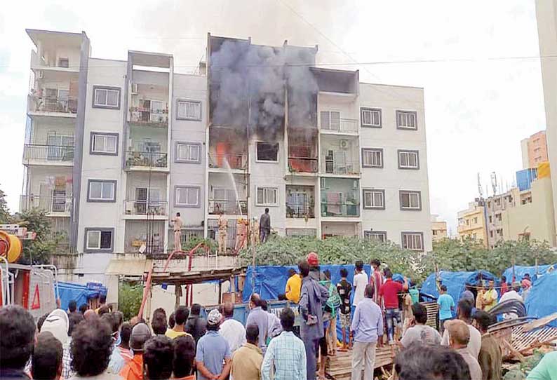 கேஸ் குழாய் கசிவினால் ஏற்பட்ட தீ விபத்து! தாய் மற்றும் மகள் உடல் கருகி உயிரிழந்த பரிதாபம்!