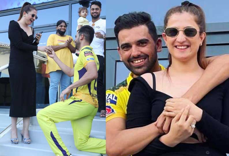 காதலை வெளிபடுத்திய கிரிக்கெட் வீரர்! யார் அந்த காதலி? ரசிகர்களை மகிழ்ச்சி தருணத்தில் ஆழ்த்திய அந்த நொடி!