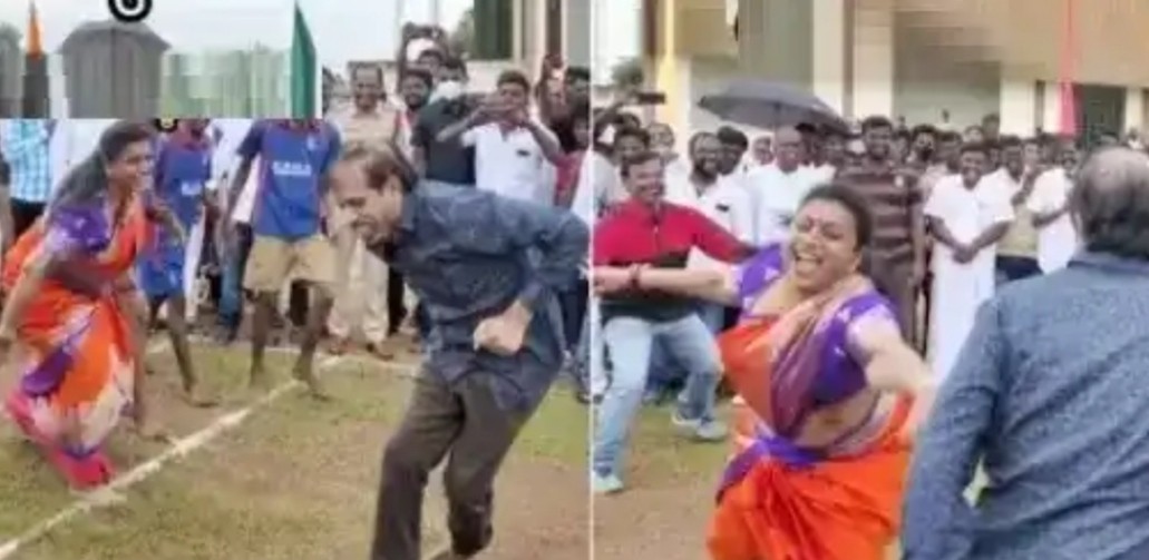 கணவருடன் சேர்ந்து கபடி விளையாடிய நடிகை ரோஜா.. வைரலாகும் வீடியோ.!!