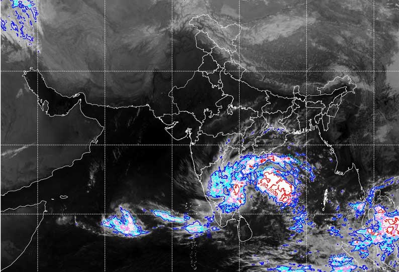 சென்னைக்கு மிக அருகில் 170 கி.மீட்டரில் காற்றழுத்த தாழ்வு மண்டலம்! அதன் காரணமாக 45 கி.மீ காற்று வீசும்!