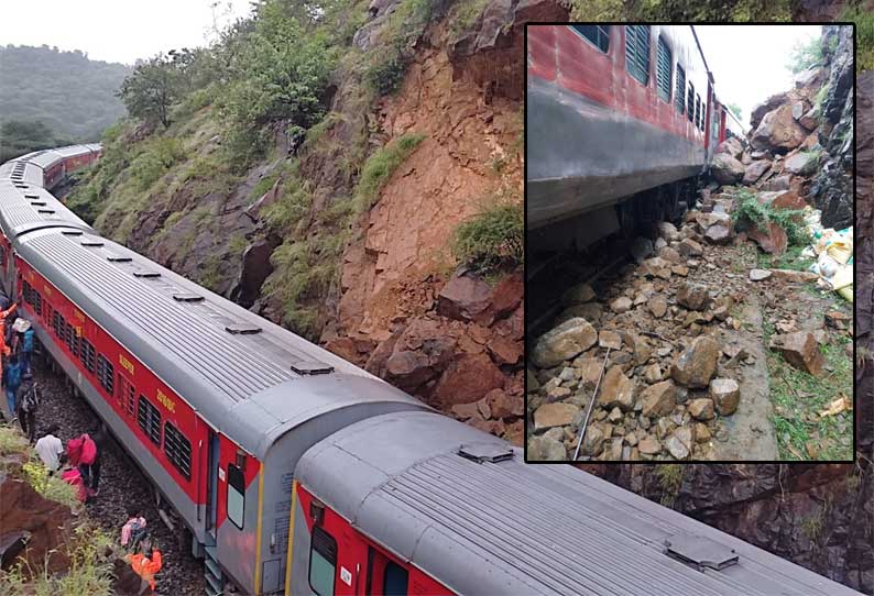 தருமபுரி அருகே வந்த போது தடம் புரண்ட பயணிகள் எக்ஸ்பிரஸ் ரயில்!