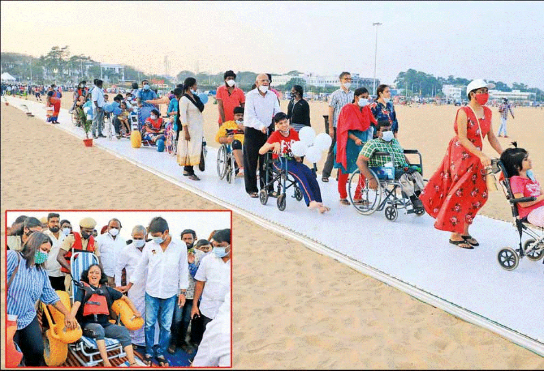 இனி மாற்றுத்திறனாளிகளும் கடல் அலைகளை ரசிக்கலாம்! சென்னை மாநகராட்சி நிர்வாகம் செய்த சூப்பர் ஏற்பாடு!