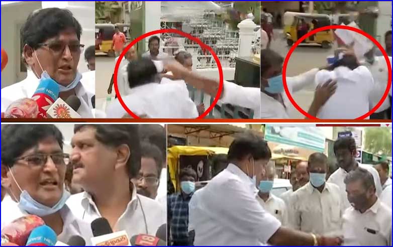 ஒருங்கிணைப்பாளர் பதவிக்கு மனு வாங்க வந்த நபர்! ஆத்திரத்தில் அடித்து விரட்டிய தொண்டர்கள்!