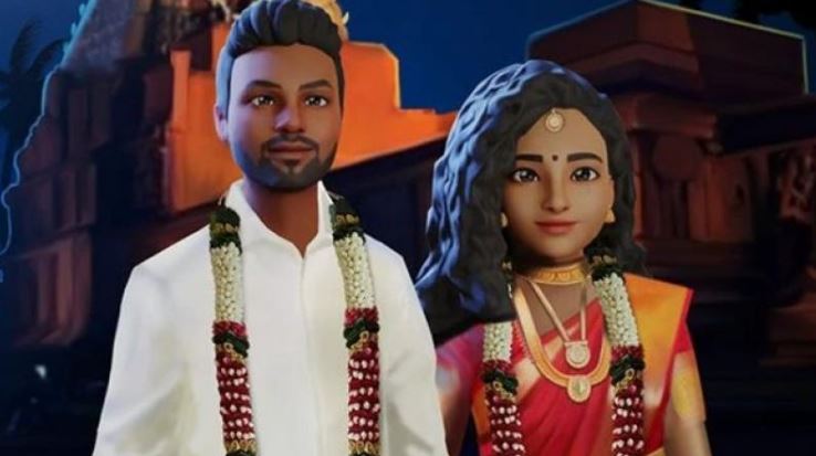 மெட்டாவெர்ஸ் திருமண வரவேற்பு நிகழ்ச்சியை நடத்தும் முதல் தமிழக ஜோடி