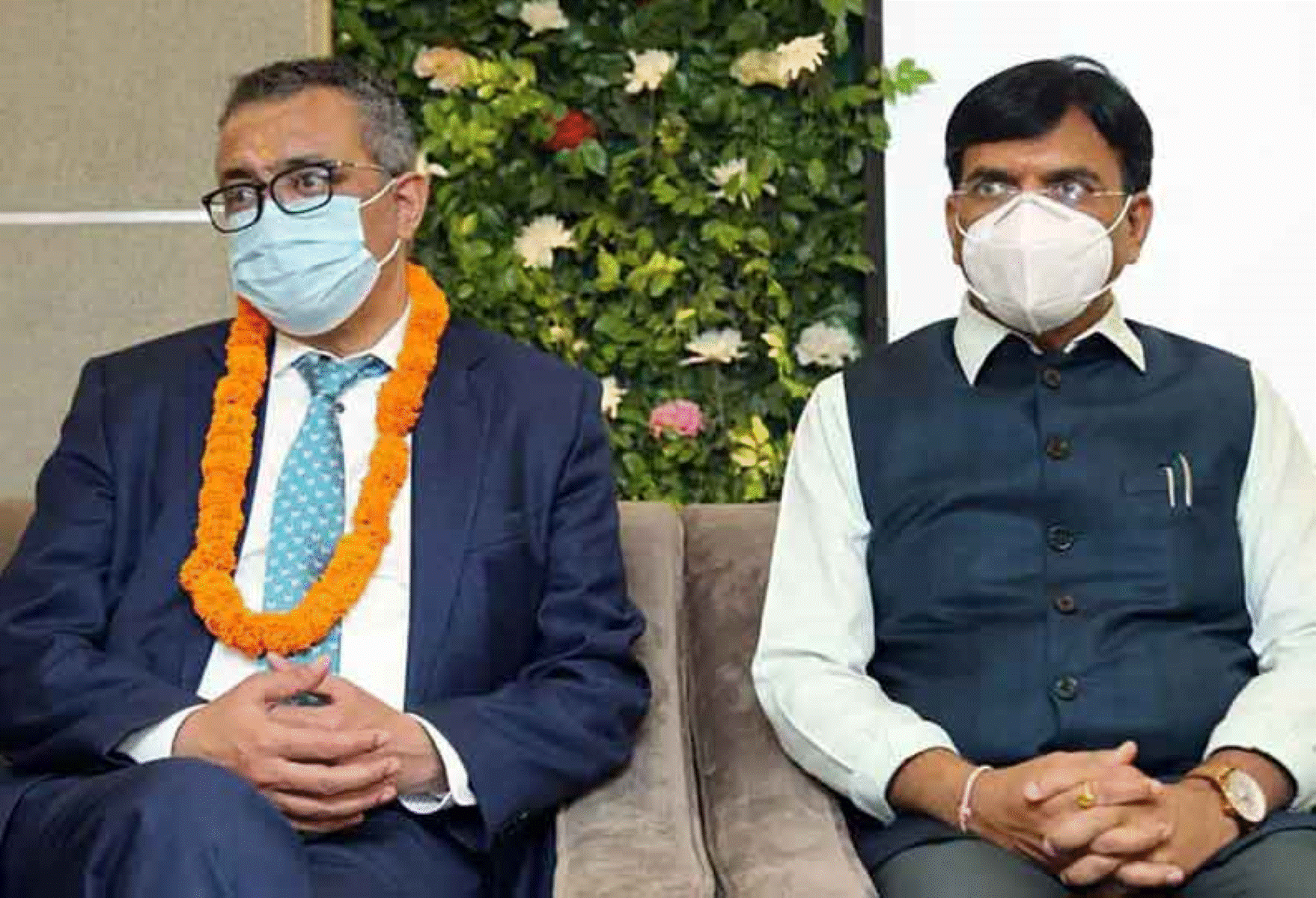 இந்தியா வந்த உலக சுகாதார நிறுவன தலைமை இயக்குனரை சந்தித்த மத்திய சுகாதாரத்துறை அமைச்சர்!