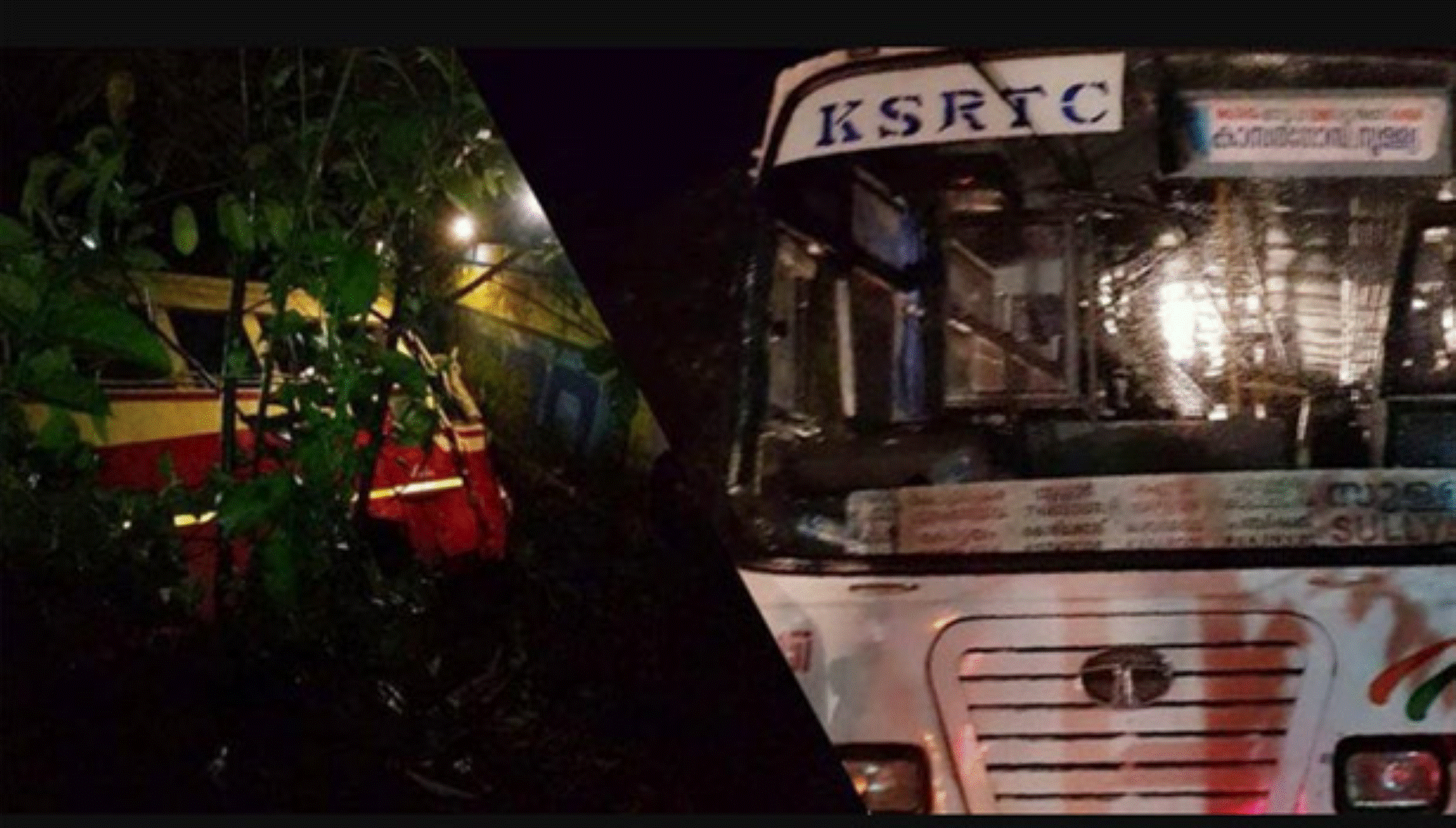 இரவு நேரத்தில் ஏற்பட்ட கோர விபத்து!  57 பேர் படுகாயம்!