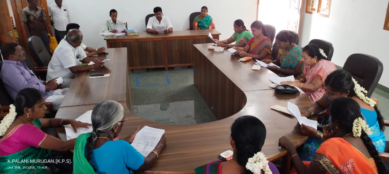 தாமரைக்குளம் பேரூராட்சி அலுவலக கூட்டரங்கில் மாதாந்திர கூட்டம்! தலைவர் பால்பாண்டி தலைமையில் நடைபெற்றது!