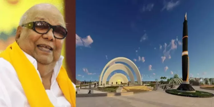 Placing a pen statue in the ocean in memory of Karunanidhi with people's money is unnecessary! DTV Dhinakaran should be commended if DMK party funds it!