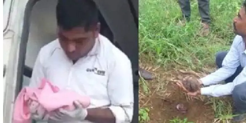 விவசாய நிலத்தில் மண்ணில் புதைக்கப்பட்ட பச்சிளம் குழந்தை!.வெளிவரும் அதிர்ச்சி தகவல்..