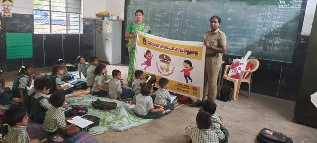 அரசு பள்ளியில் நடந்த நிகழ்ச்சி! குழந்தைகளுக்கு போக்சோ குறித்த விழிப்புணர்வு!