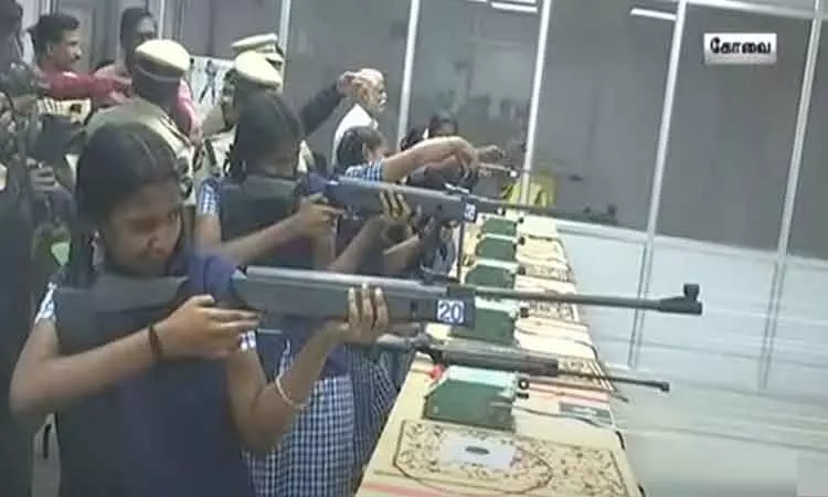 Shooting training for schoolgirls in Coimbatore!..Parents are surprised..