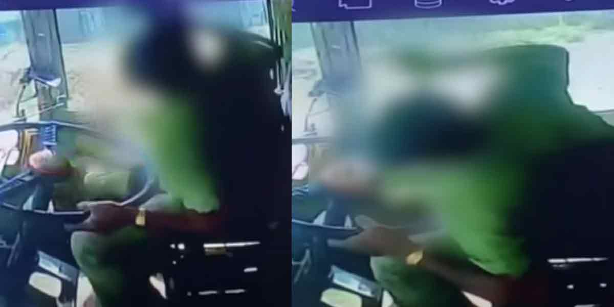 தறிகெட்டு ஓடிய பஸ் .. ஒருவர் பலி!! டிரைவருக்கு வலிப்பு வந்ததால் நேர்ந்த சோகம் !!