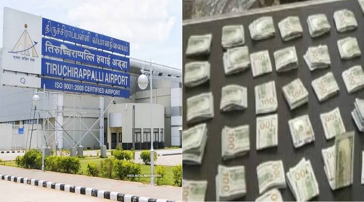 திருச்சியில் கட்டுக்கட்டாக கரன்சி! விமான நிலையத்தில் பரபரப்பு சம்பவம்!