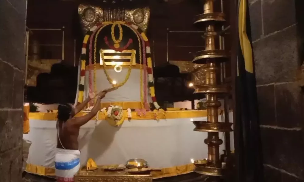 தமிழ் புத்தாண்டை முன்னிட்டு தஞ்சை பெரிய கோவிலில் சிறப்பு பூஜைகள்!!