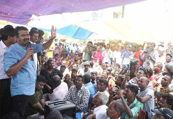 சாலையோர மீன்கடைகள் அகற்றம்! மீனவர்கள் போராட்டம் – சீமான் ஆதரவு 