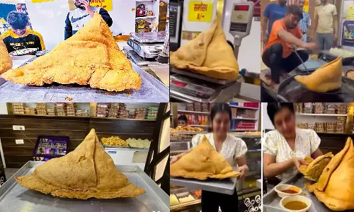 ஒரு சமோசா அரை மணி நேரத்தில் சாப்பிட்டால் 71000 ரூபாய் பரிசு!! அதிரடி அறிவிப்பை வெளியிட்ட சமோசா வியாபாரி!!