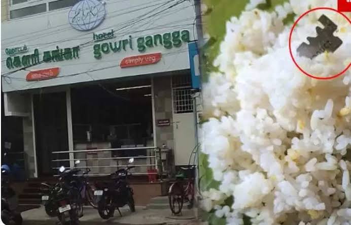 பொதுமக்களுக்கு எச்சரிக்கை உணவில் இந்த பொருள் கூட கிடக்கலாம்!! ஓட்டலில் வாங்கிய  சாப்பாடு பார்சலில் கிடந்ததை கண்டு அதிர்ச்சியடைந்த நபர்!! 