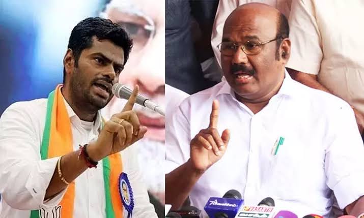 கத்துக்குட்டி அண்ணாமலை எங்களை விமர்சனம் செய்வதா? கண்டிக்கவில்லை எனில்  கூட்டணி குறித்து மறுபரிசீலனை முன்னாள் அமைச்சர் காட்டம்! 