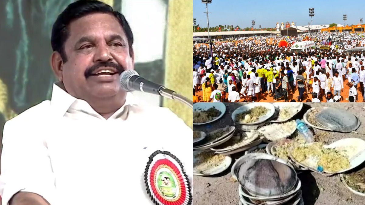 பிரியாணி இல்லை புளியோதரை தானாம் : அதிமுக மாநாட்டில் சோதப்பிய சாப்பாடு !!