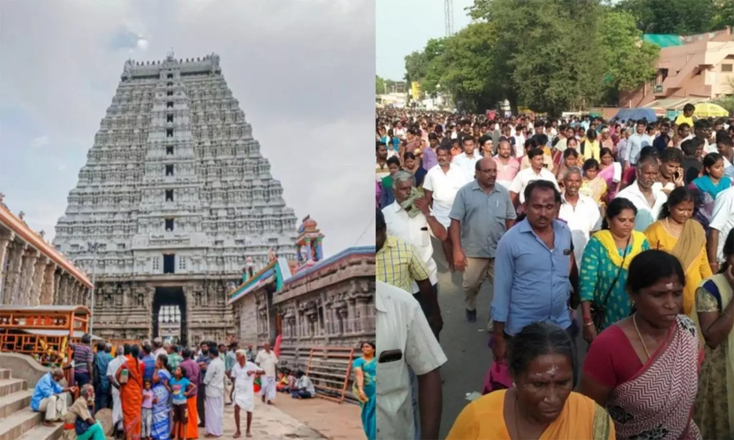 திருவண்ணாமலை கிரிவலம்!! லட்சக்கணக்கான பக்தர்கள் சாமி தரிசனம்!!